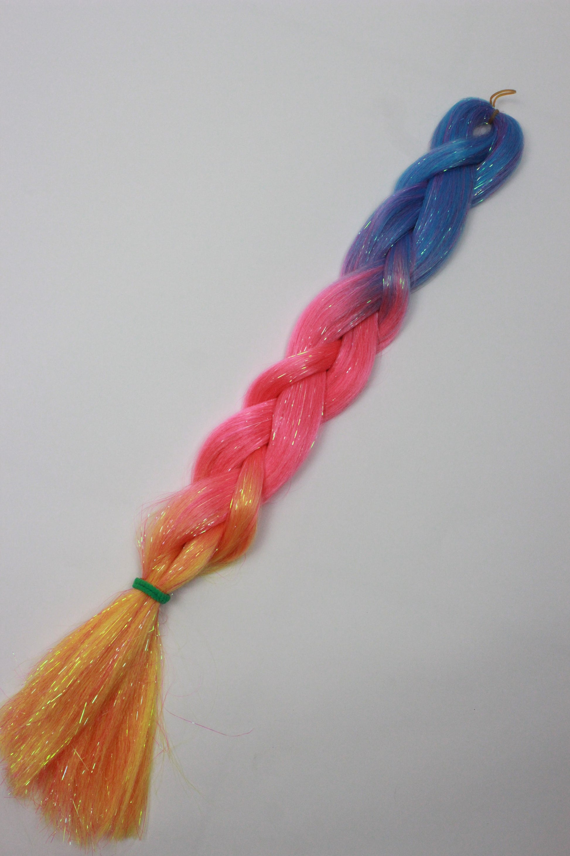 Sorbet - Ombre Braiding Hair with Iridescent Tinsel