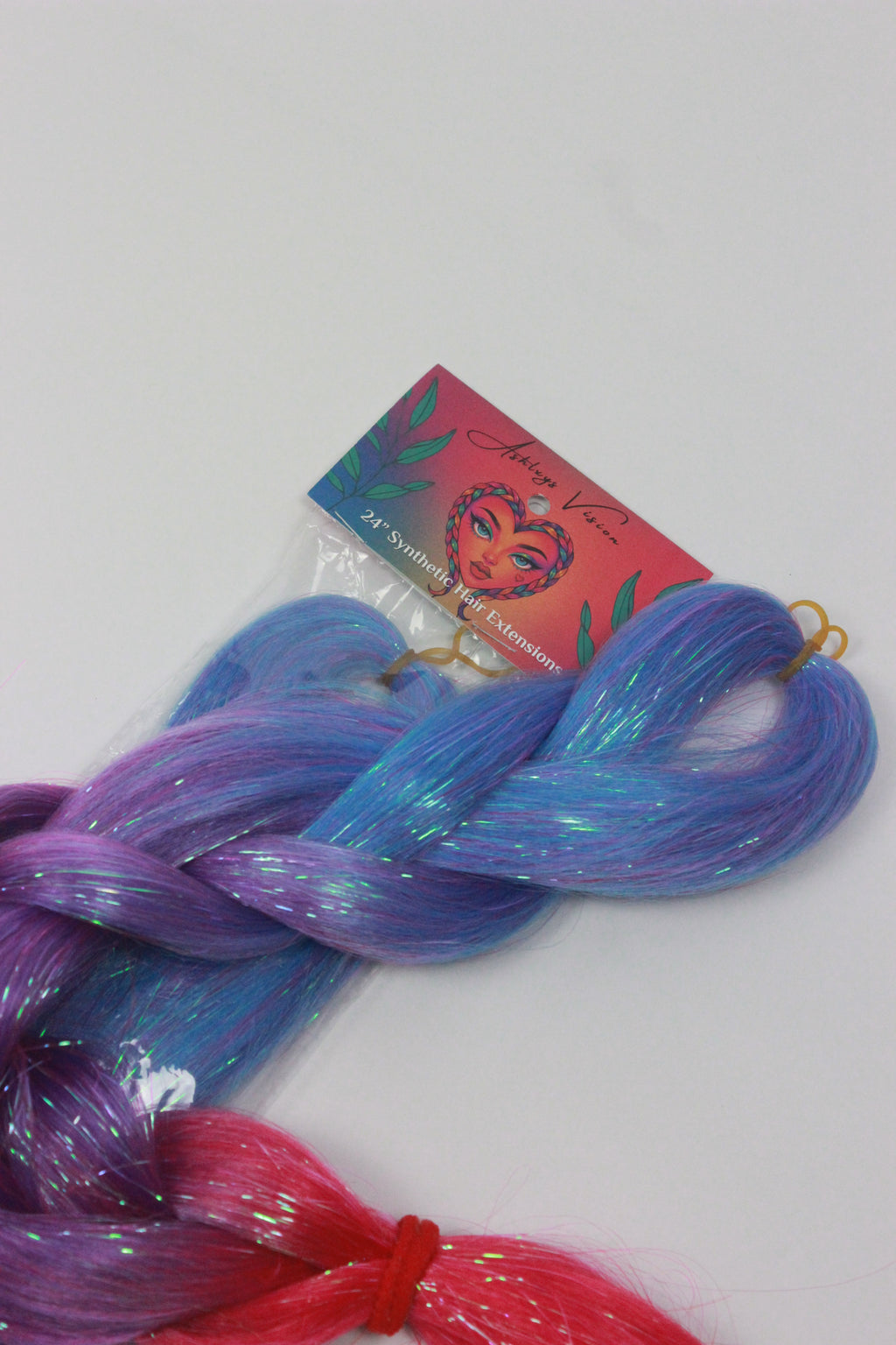 Cosmic Pop - Ombre Braiding Hair with Iridescent Tinsel