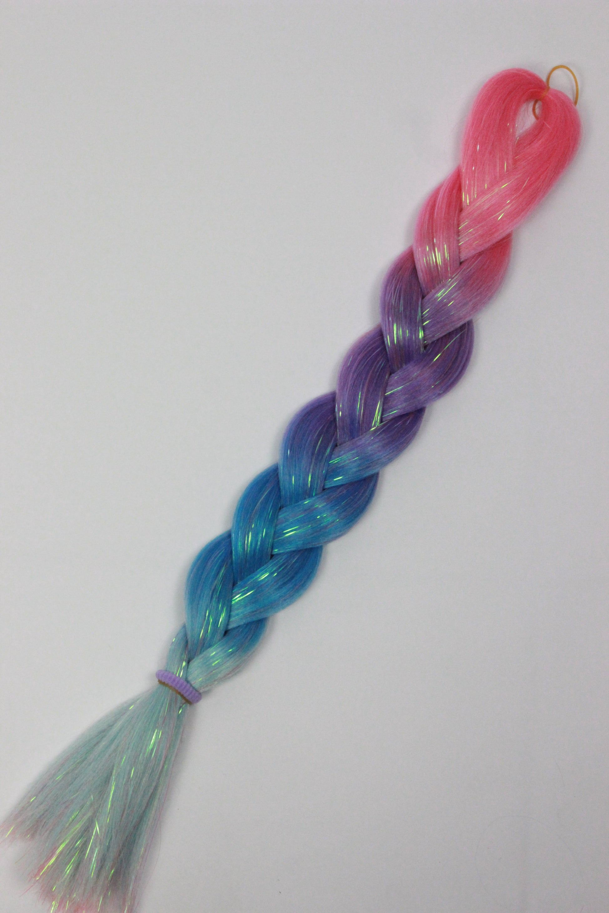 Melody - Ombre Braiding Hair with Iridescent Tinsel