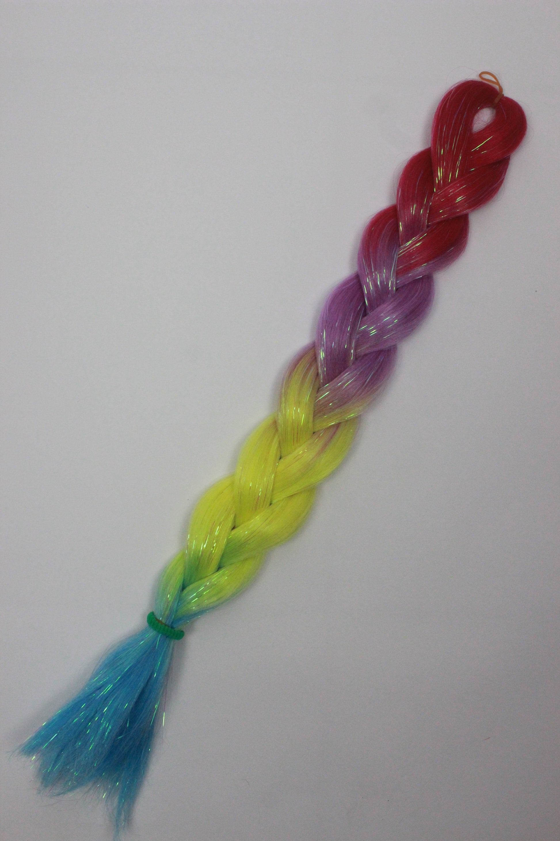 Celestial - Ombre Braiding Hair with Iridescent Tinsel