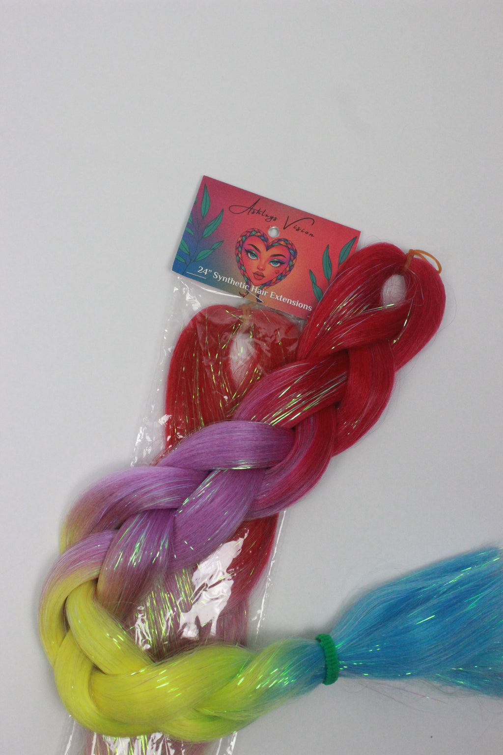 Celestial - Ombre Braiding Hair with Iridescent Tinsel