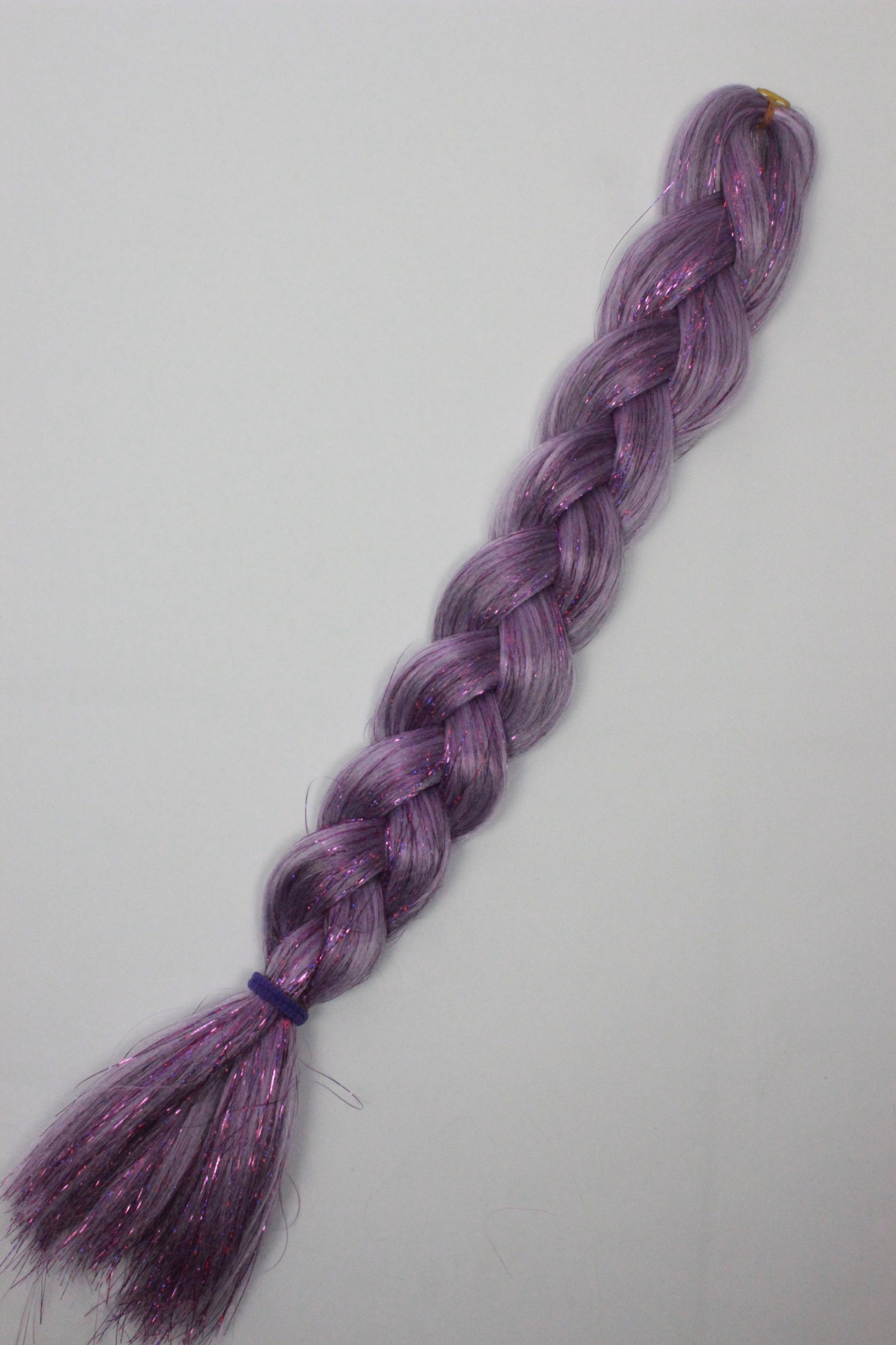 Iris - Purple Braiding Hair with Purple Tinsel