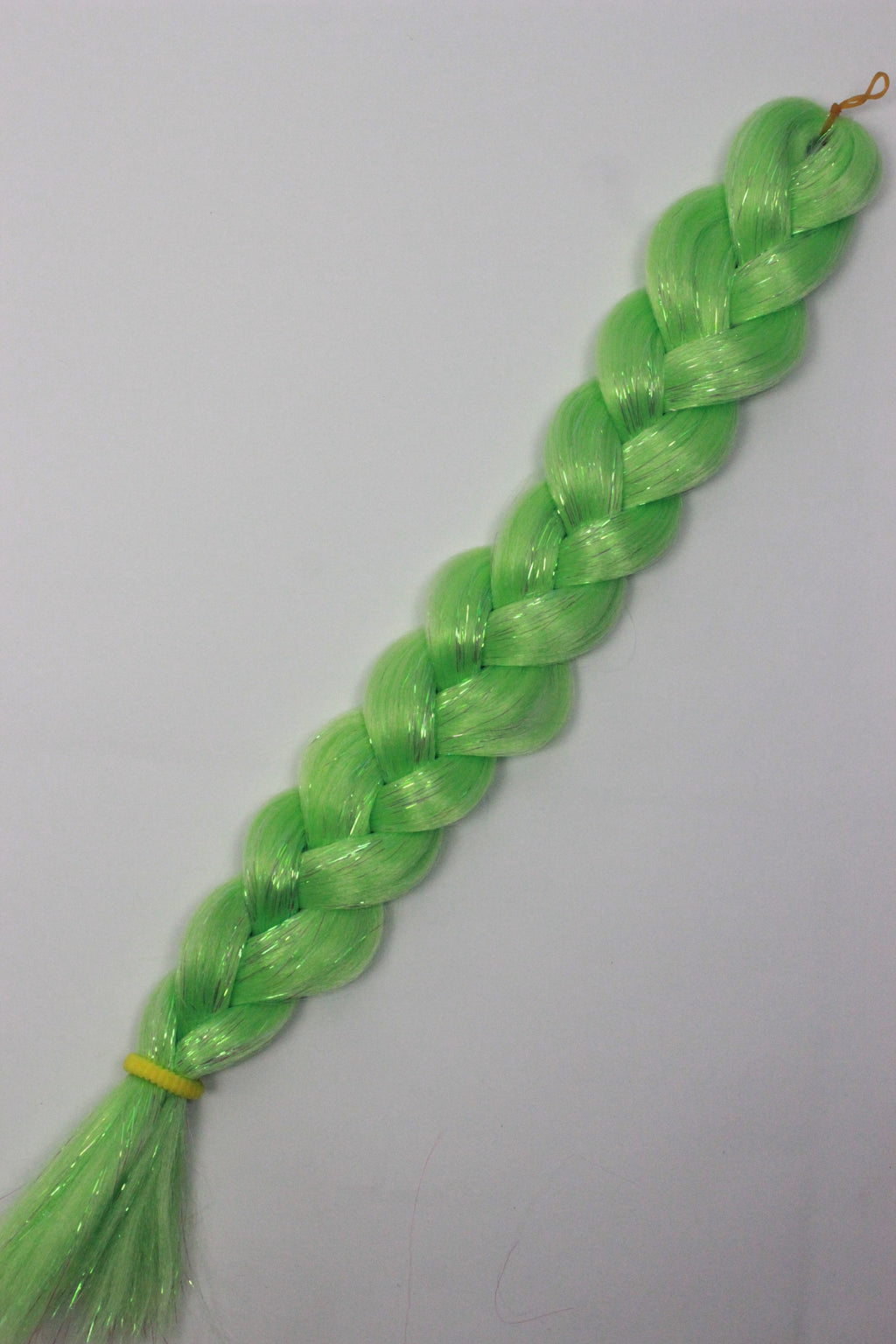 Aloe - Light Green Braiding Hair with Iridescent Tinsel