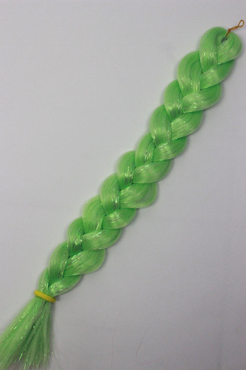 Aloe - Light Green Braiding Hair with Iridescent Tinsel